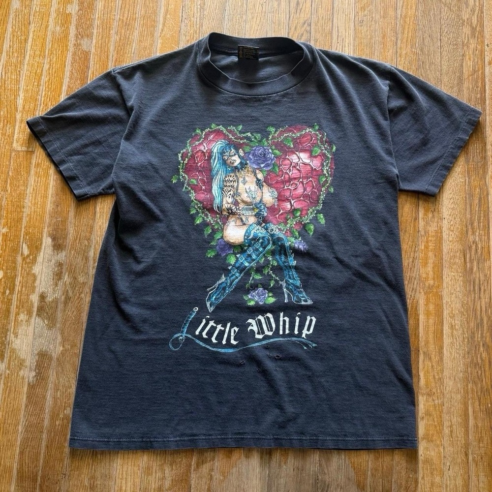 Vintage DANZIG 90s Little Whip The Misfits Shirt Samhain Tee L Brockum